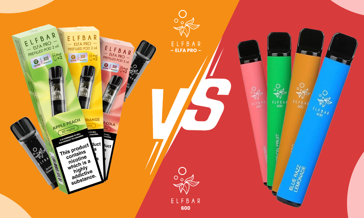 Elf Bar ELFA Pro Pod System Vs Elf Bar Disposable Vape