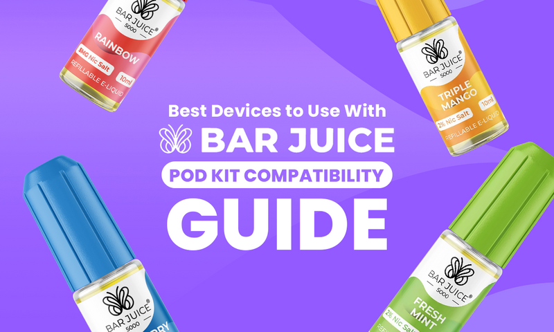 Best Devices to Use with Bar Juice 5000  Pod Kit Compatibility Guide -  Golden Vape