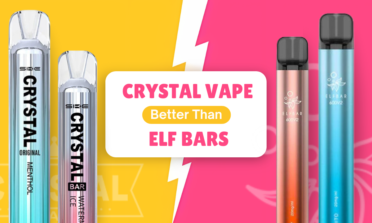 SKE Crystal Bar vs. Elf Bars Which one is The Best? - Golden Vape SKE Crystal Bar vs. Elf Bars Which one is The Best? - Golden Vape