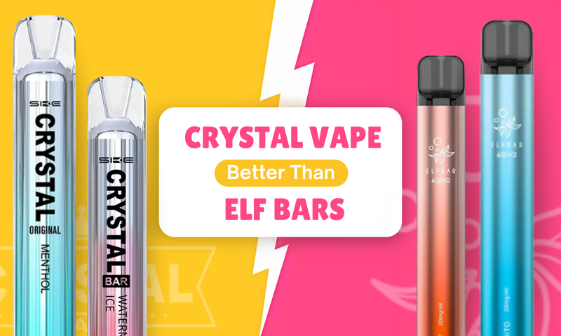 SKE Crystal Bar vs. Elf Bars Which one is The Best? - Golden Vape