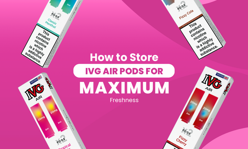 Keep IVG Air Pods Fresh: Simple Storage Tips That Work - Golden Vape Keep IVG Air Pods Fresh: Simple Storage Tips That Work - Golden Vape