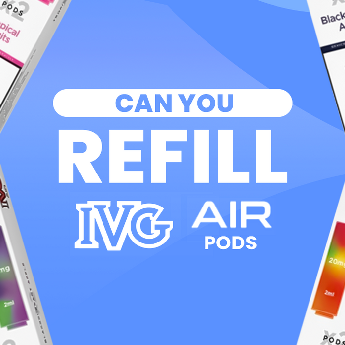 can you refill ivg air pods