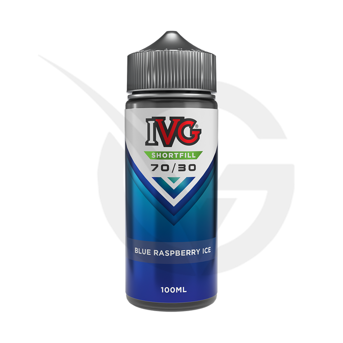 Blue Raspberry Ice 100ml Shortfill E-Liquid By IVG