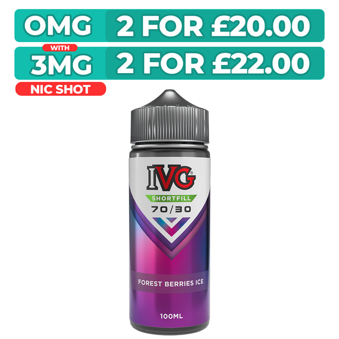 Forest Berries Ice 100ml Shortfill E-Liquid By IVG