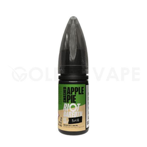 Smashed Apple Pie 10ml Nic Salt E-liquid by Riot Bar Edtn - Golden Vape