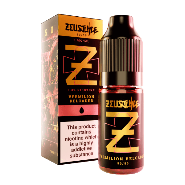 Vermilion Reloaded 10ml 50/50 E-liquid by Zeus Juice - Golden Vape Vermilion Reloaded 10ml 50/50 E-liquid by Zeus Juice - Golden Vape