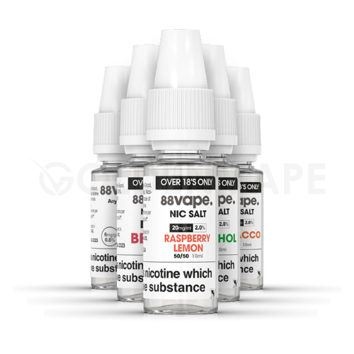 20 x 10ml 88 Vape E liquids - Pack of 20