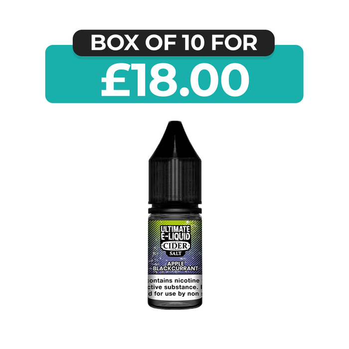 Apple & Blackcurrant Cider 10ml Nic Salt E-Liquid by Ultimate Juice