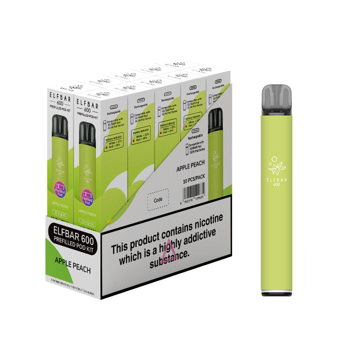 Elf Bar 600 Prefilled Pod Kit - Box of 10 Elf Bar 600 Prefilled Pod Kit - Box of 10