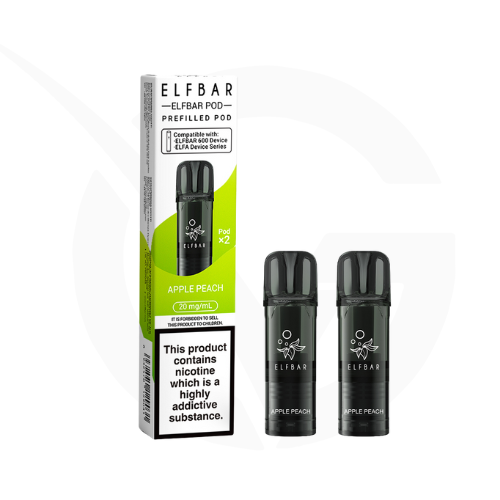 Apple Peach Prefilled Pods By Elf Bar 600