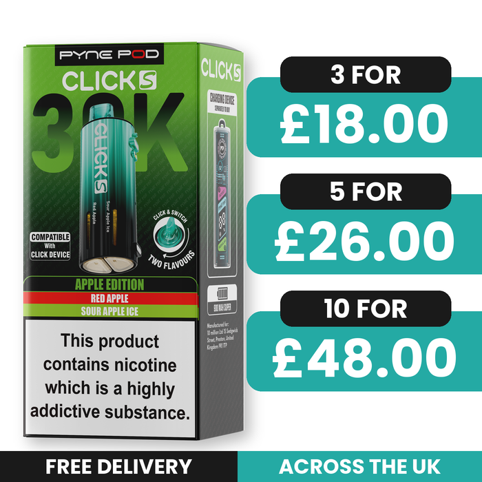 Pyne Pod Click S 30K Apple Edition Refill Pods