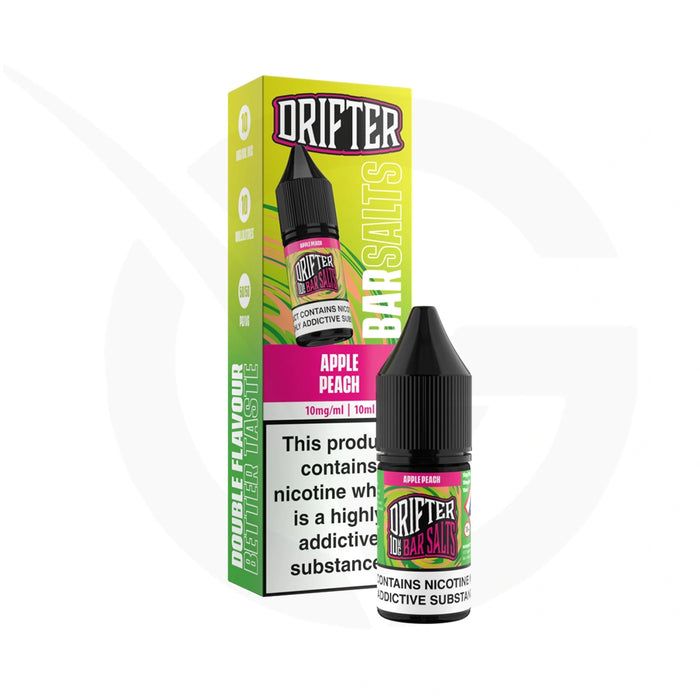Apple Peach 10ml Nic Salt E-Liquid By Drifter