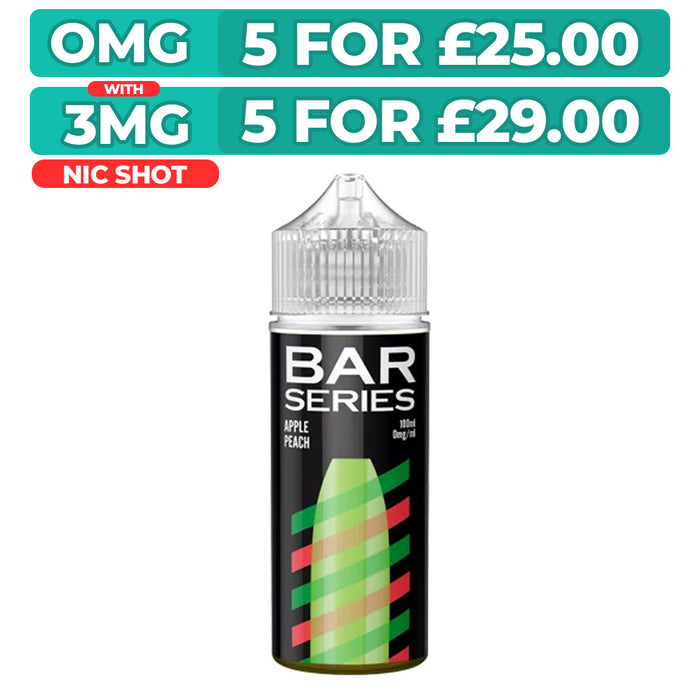 Apple Peach 100ml Shortfill E-liquid by Bar Series