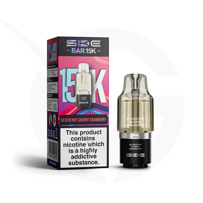 SKE Bar 15K Blueberry Cherry Cranberry Refill Pods
