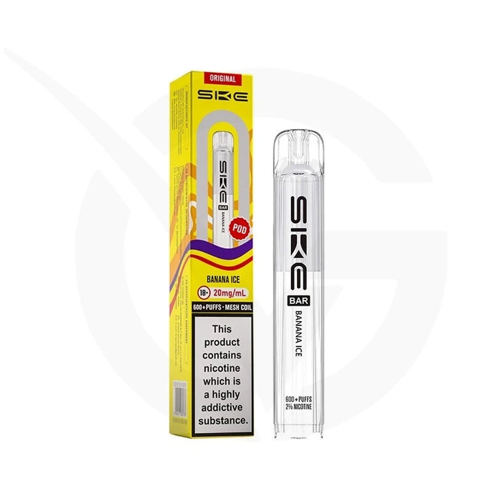 Banana Ice Prefilled Pods By SKE Bar 600