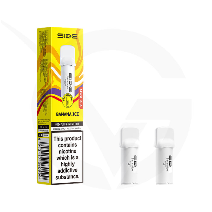 Banana Ice Crystal 600 Pro Prefilled Pods by SKE