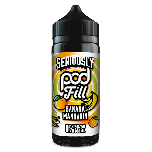 Banana Mandarin 100ml (50/50) Shortfill E-liquid by Seriously Pod Fill