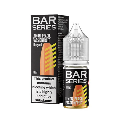 Lemon Peach Passion Fruit 10ml Nic Salt E-liquid by Bar Series