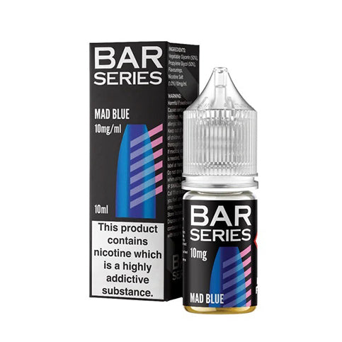 Mad Blue 10ml Nic Salt E-liquid by Bar Series