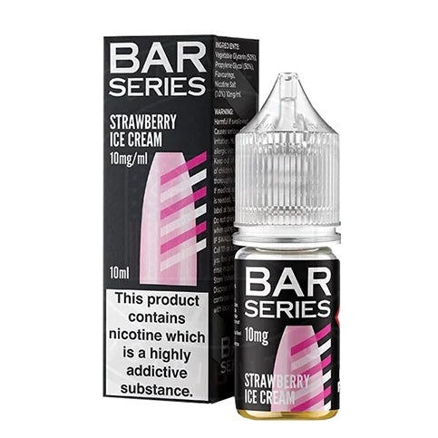Strawberry Ice Cream 10ml Nic Salt E-liquid by Bar Series