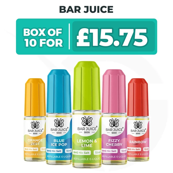 Bar Juice 5000 Nic Salts - Pack of 10 x 10ml