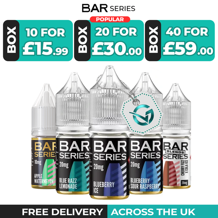 Bar Series 10ml Nic Salt Vape Juice - Box of 10