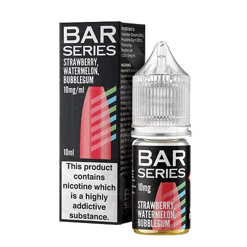 Strawberry Watermelon Bubblegum Nic Salt E-liquid by Bar Series