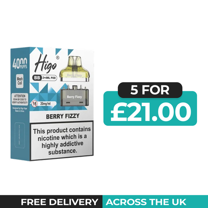 Higo BB 4000 Berry Fizzy Refill Pods