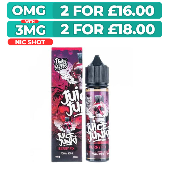 Berry Fix 50ml Shortfill E-Liquid by Juice Junki
