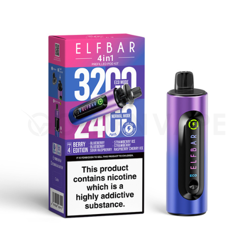 Elf Bar 4 in 1 Pod Vape Kit – 3200 Puffs