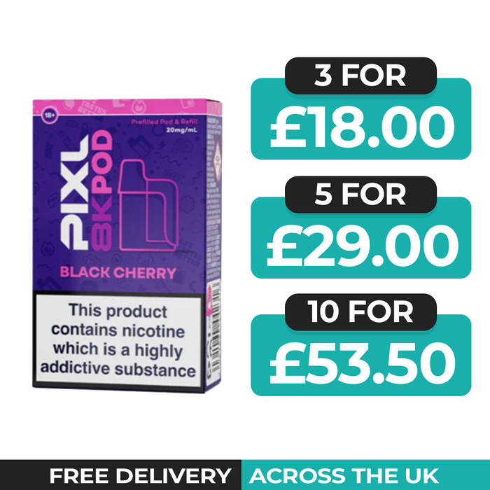 Pixl 8000 Black Cherry Refill Pods