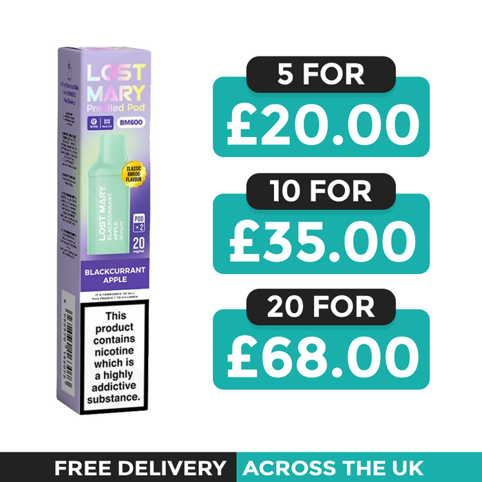 Lost Mary BM600 Blackcurrant Apple Prefilled Refill Pods