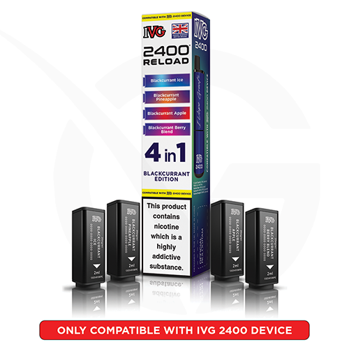 Blackcurrant Edition IVG 2400 4 in 1 Reload Pods