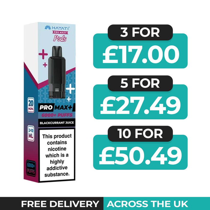 Hayati Pro Max Plus Blackcurrant Juice Refill Pods