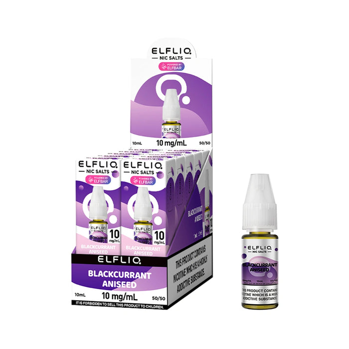 Elf bar Elfliq 10ml Nic Salt E-Liquids - Pack of 10