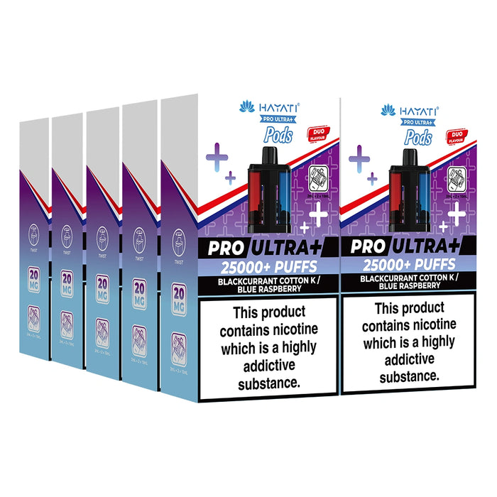 Hayati Pro Ultra Plus 25000 Puffs Pods Box of 5
