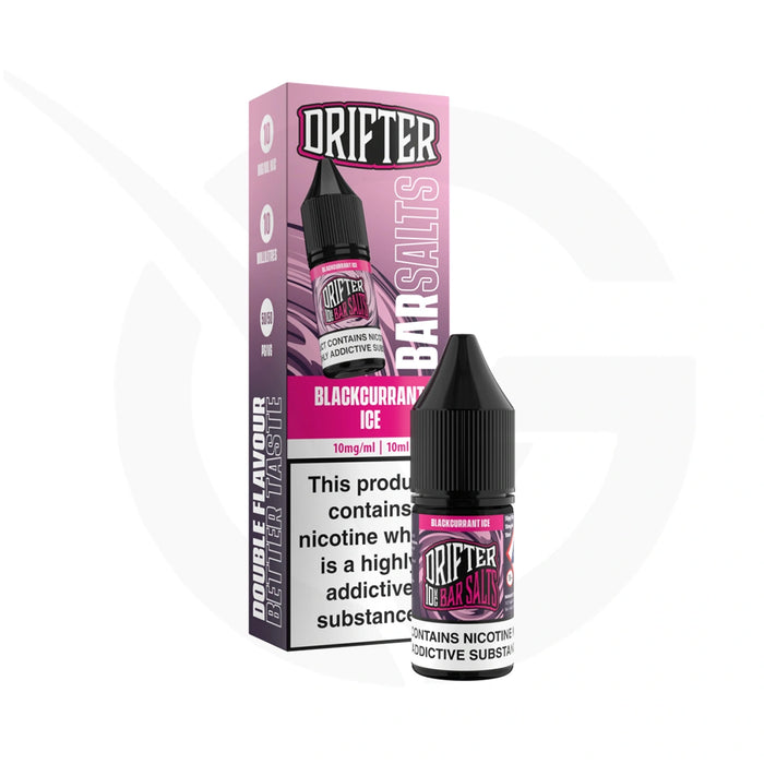 Blackcurrant Ice Nic Salt E-Liquid By Drifter