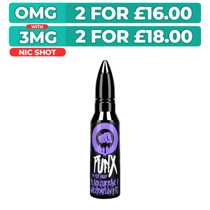Blackcurrant Watermelon 50ml Shortfill E-Liquid by Riot Squad