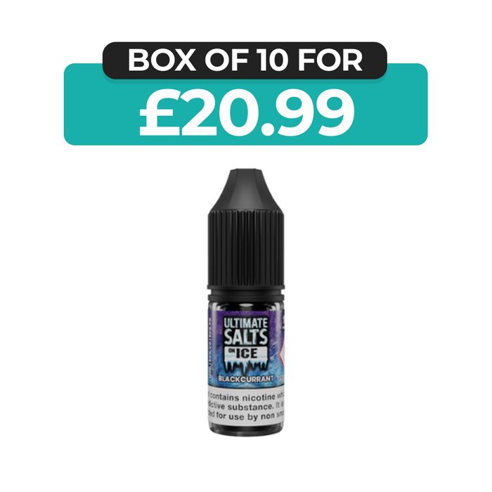 Blackcurrant On Ice 10ml Nic Salt E-Liquid by Ultimate Juice
