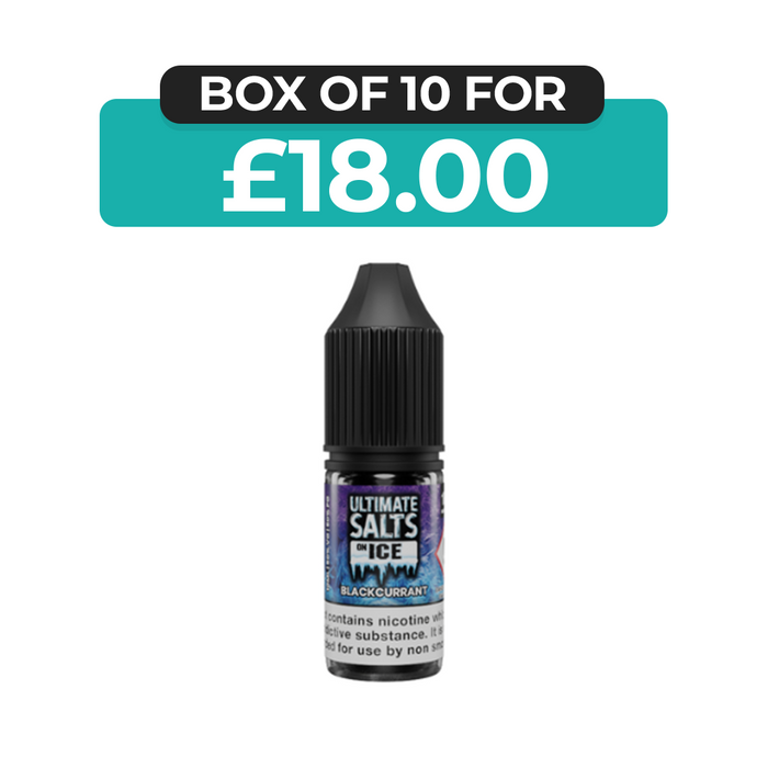 Blackcurrant On Ice 10ml Nic Salt E-Liquid by Ultimate Juice