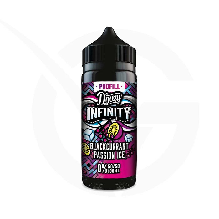 Blackcurrant Passion Ice 50/50 100ml Shortfill Doozy Infinity Pod Fill