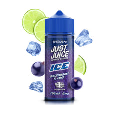 Blackcurrant and Lime Shortfill E-liquid by Just Juice Ice