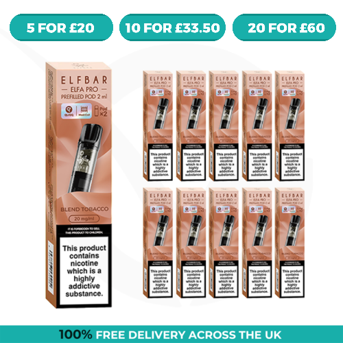 Blend Tobacco Elfa Pro Prefilled Pods by Elf Bar