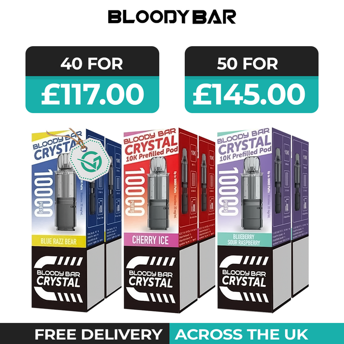 Bloody Bar Crystal 10k Box of 5 & 10