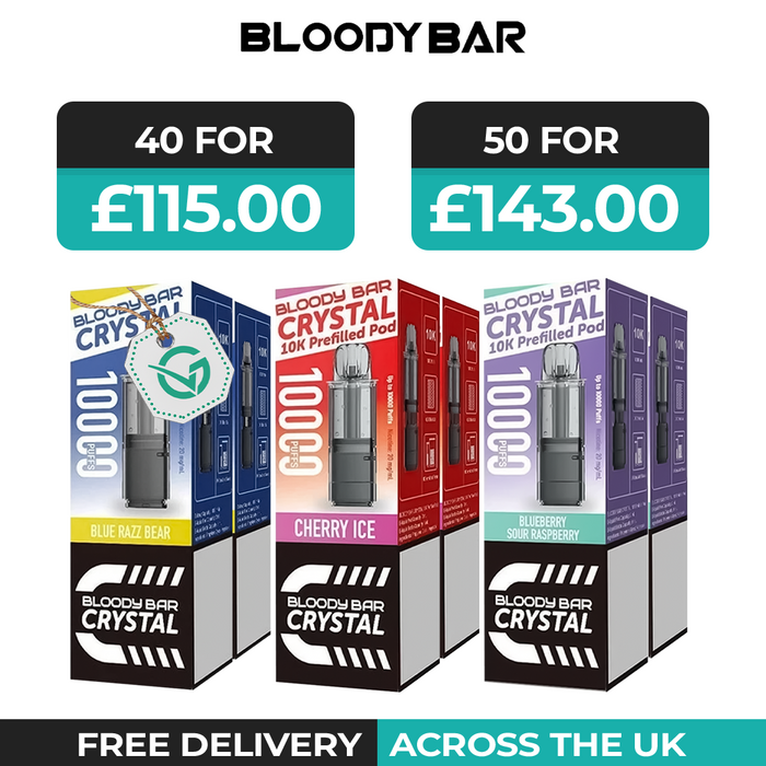 Bloody Bar Crystal 10k Box of 5 & 10