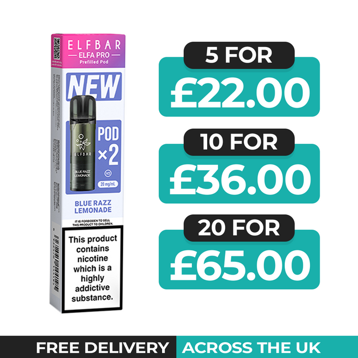 Blue Razz Lemonade Elfa Pro Prefilled Pods by Elf Bar