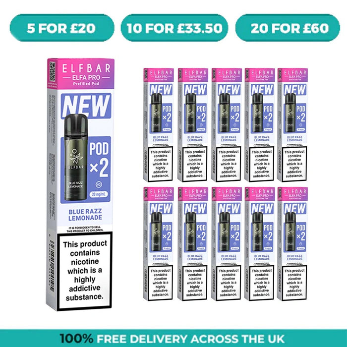 Blue Razz Lemonade Elfa Pro Prefilled Pods by Elf Bar