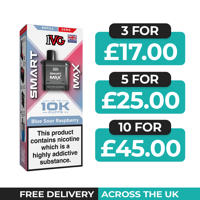 IVG Smart Max Blue Sour Raspberry Refill Pods