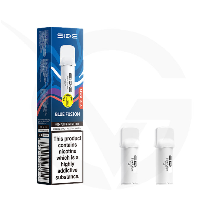 Blue Fusion Crystal 600 Pro Prefilled Pods by SKE