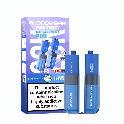 Blue Razz Ice & Blueberry Raspberry Bloody Bar Ultra Twist 20K Refill Pack